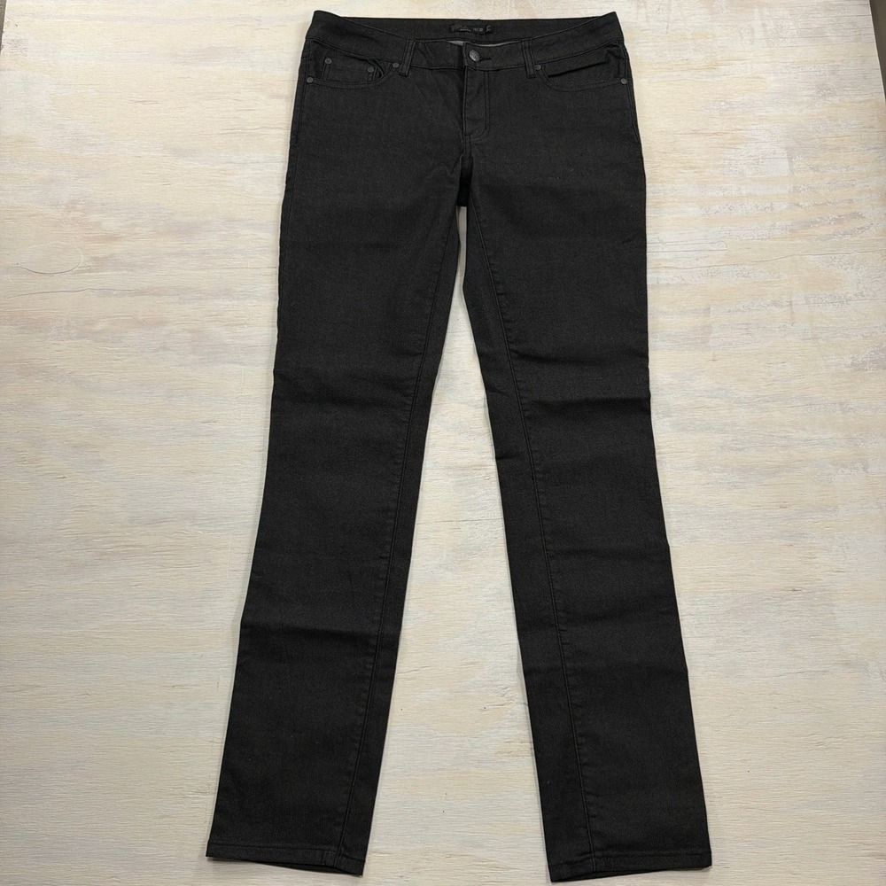 Prana Jeans Kara Straight Leg Size 10/30 Organic Cotton Stretch Black Women
